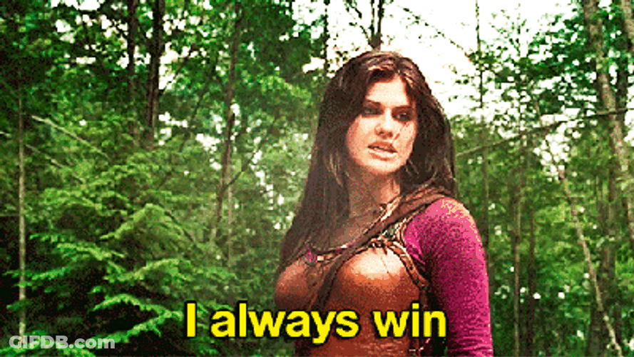 Alexandra Daddario I Always Win GIF
