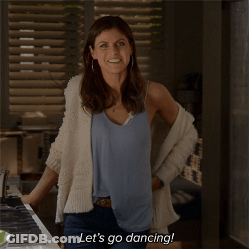 Alexandra Daddario Let's Go Dancing! GIF