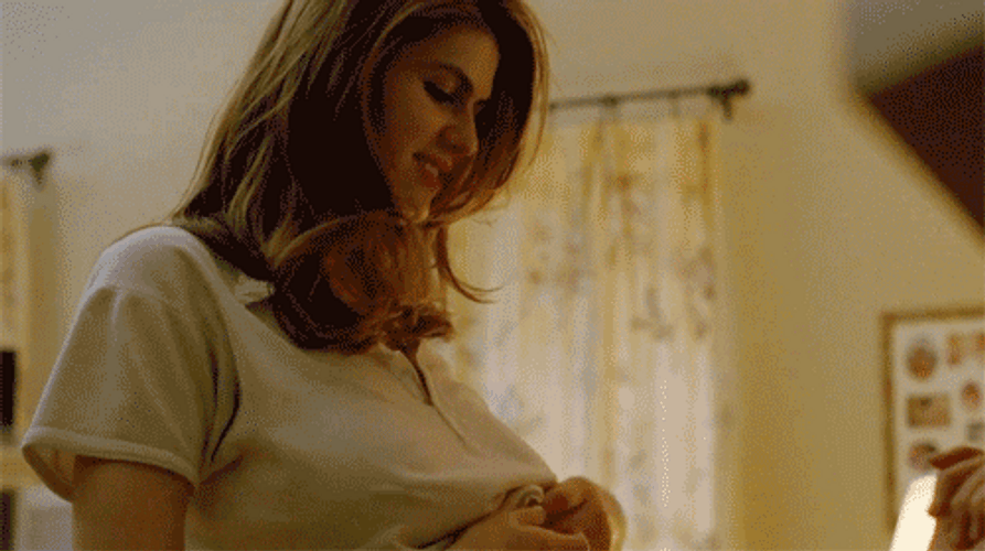 Alexandra Daddario Shirt Off GIF