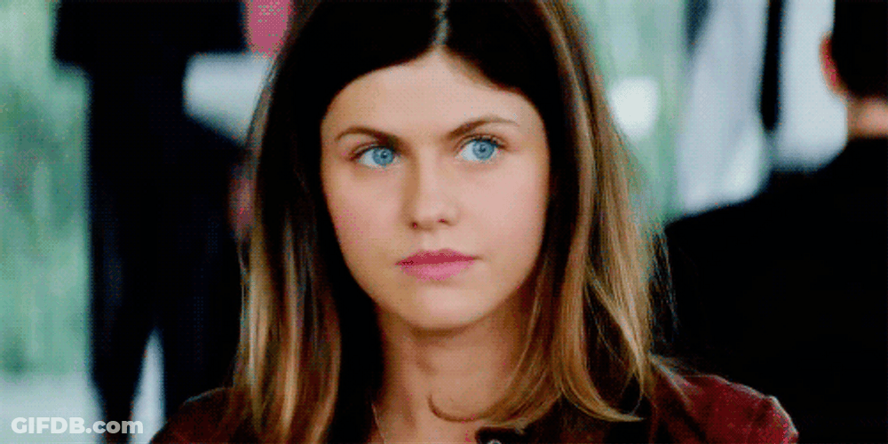 Alexandra Daddario Shy Smile GIF