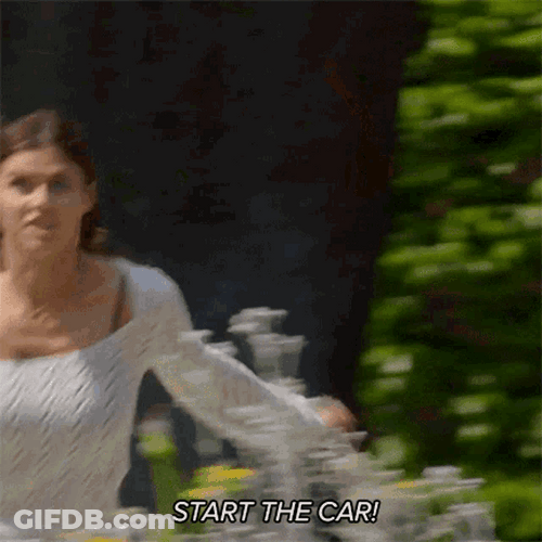 Alexandra Daddario Start The Car GIF