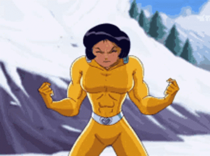 Alexandra Totally Spies Morphing With Muscle Growth GIF