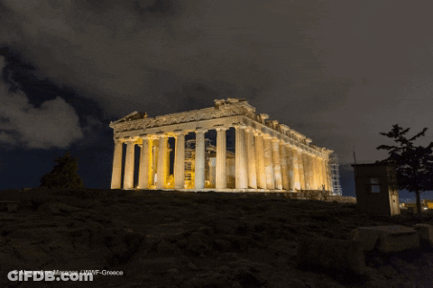 Alexandros Miragos / Wwf Greece Took This Photo Of The Acropolis GIF