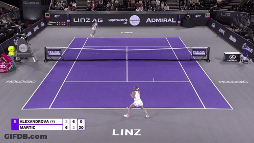 Alexandrova Vs Martic Tennis Match GIF