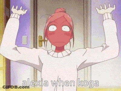 Alexia Koga Cartoon Character With Red Face GIF