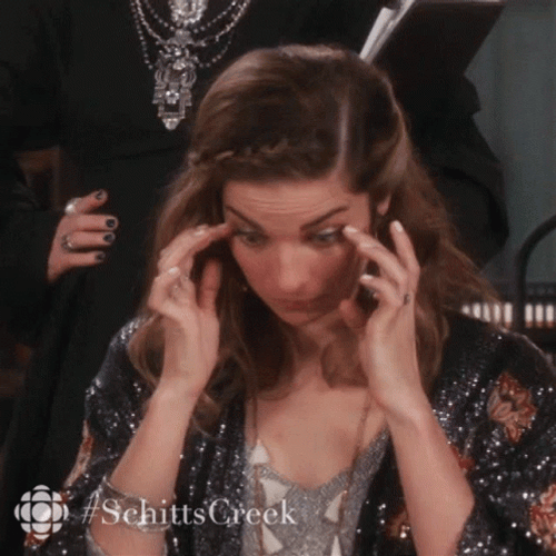 Alexis Rose At Wits End GIF