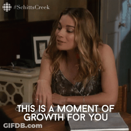 Alexis Rose Moment Of Growth GIF