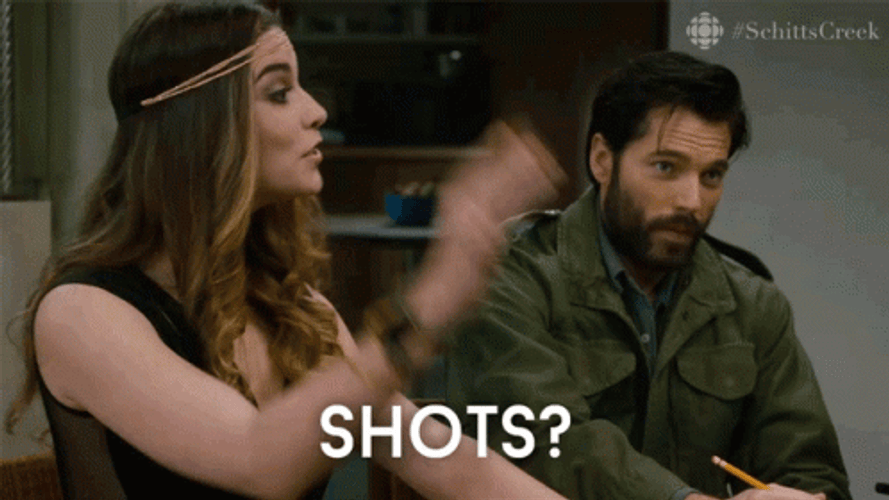 Alexis Rose Wants More Shots GIF