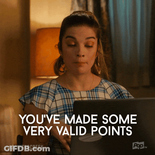Alexis Rose You've Made Some Very Valid Points GIF