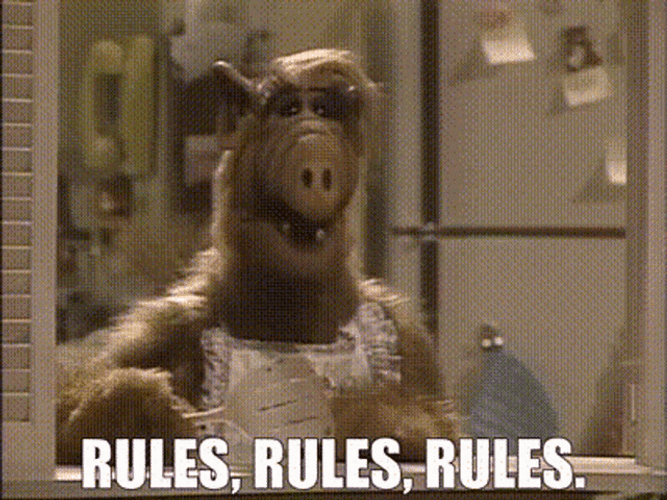 ALF Gordon Shumway Rules Rules Rules GIF