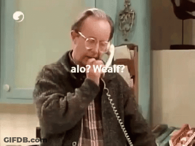 Alf Talking On Telephone GIF