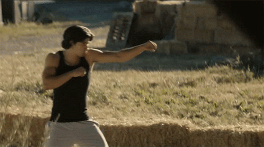 Ali Jahani Punching Air GIF