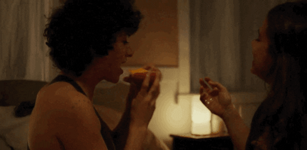 Alia Shawkat And Laia Costa Kissing GIF