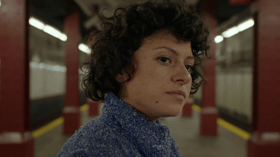Alia Shawkat Seriously Staring GIF