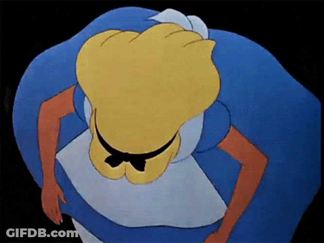 Alice Falling From The Rabbit Holes Movie GIF