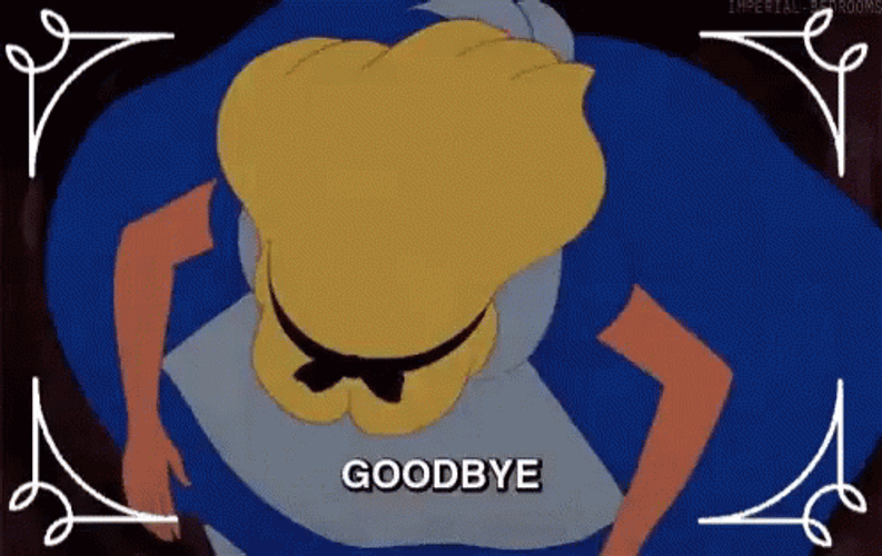 Alice Goodbye Rabbit Hole GIF