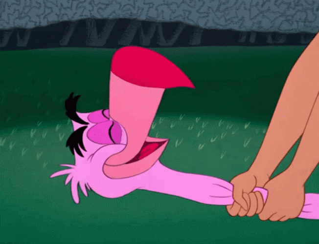 Alice In The Wonderland Flamingo GIF