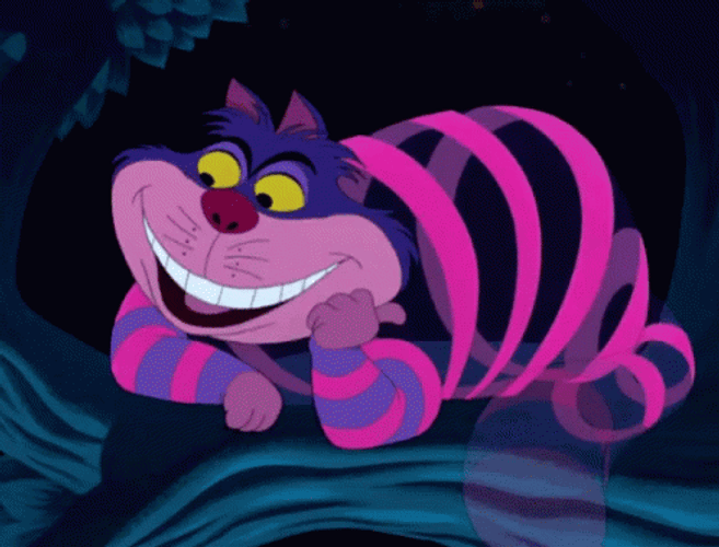 Alice In Wonderland Creshire Disappearing GIF