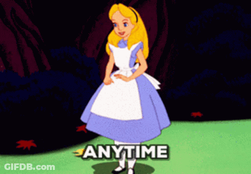 Alice In Wonderland Dancing Anytime GIF