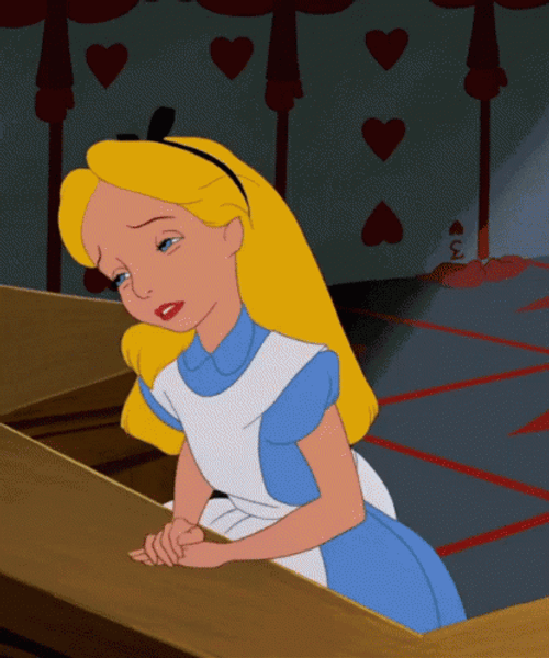 Alice In Wonderland Face Palm GIF
