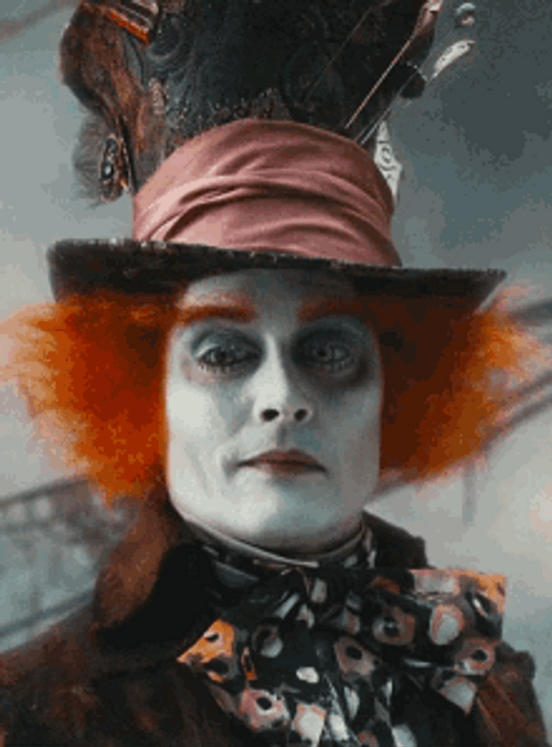 Alice In Wonderland Hatter Grinning GIF