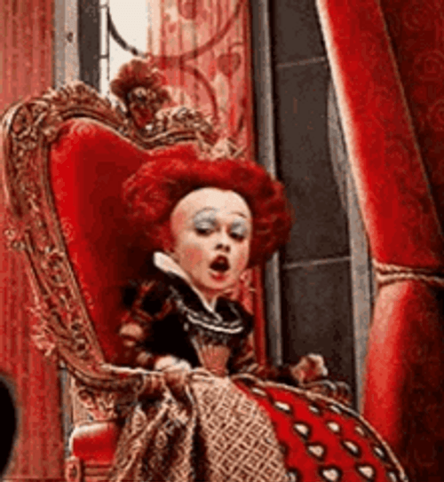 Alice In Wonderland Red Queen Shouting GIF