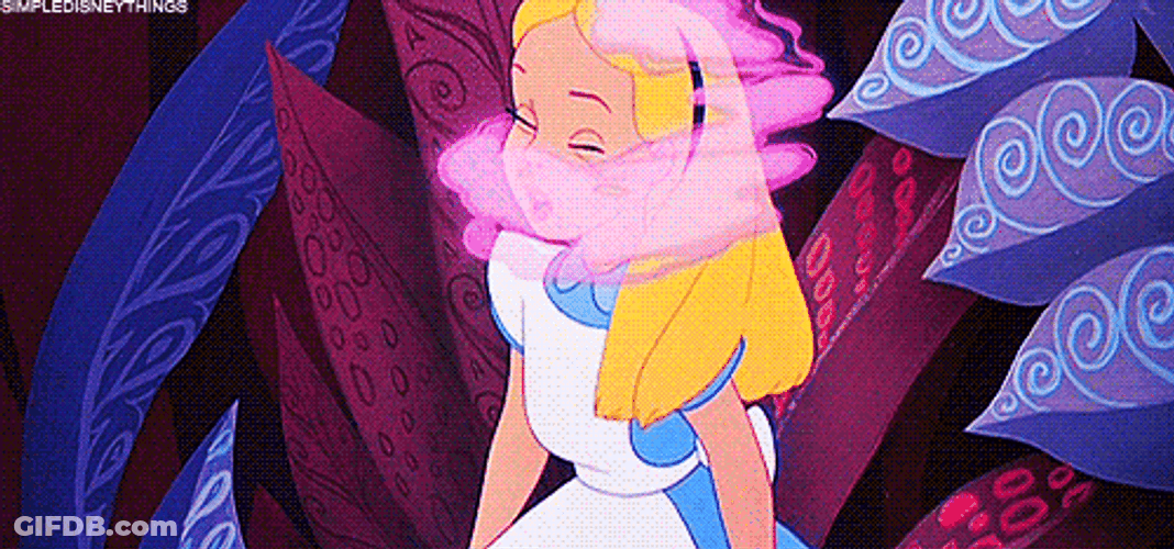Alice In Wonderland Sneeze GIF