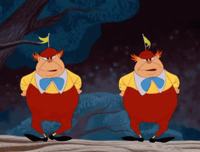 Alice In Wonderland Tweedledum Dancing GIF