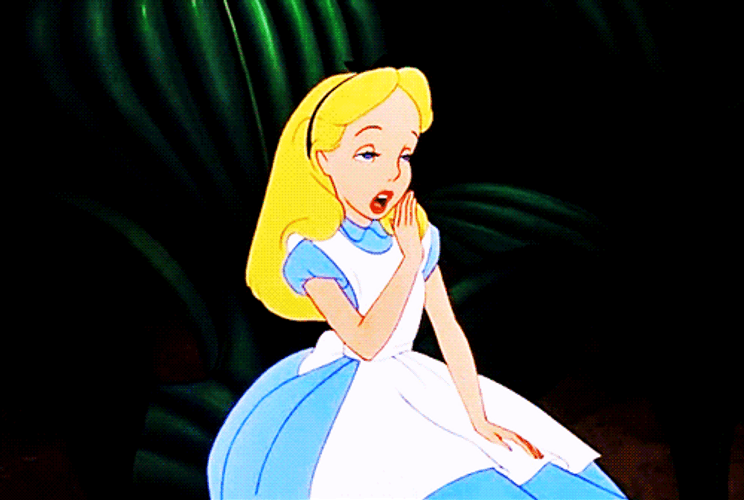Alice In Wonderland Yawning GIF