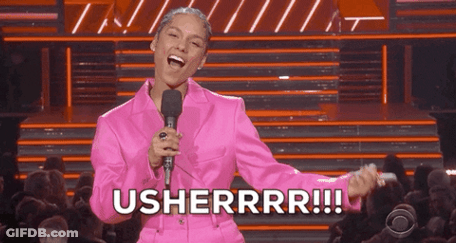 Alicia Keys Introducing Usher Meme GIF