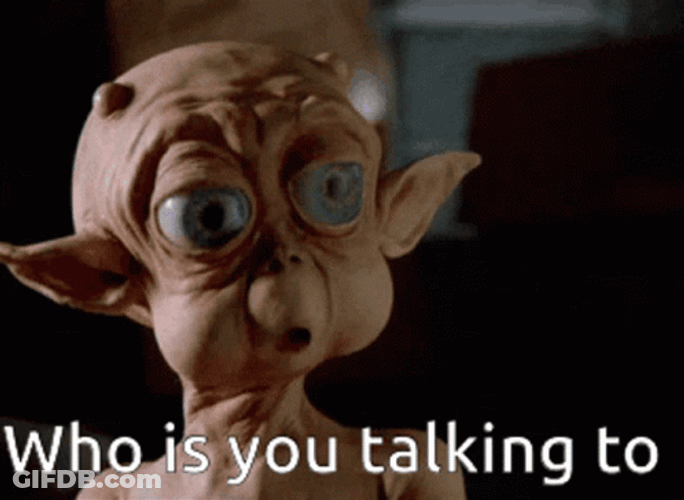 Alien Asking You Talking To Me GIF