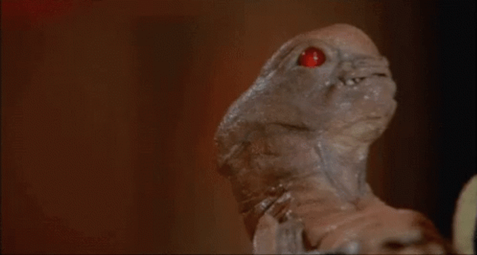Alien Chestburster Wearing Hat Parody GIF