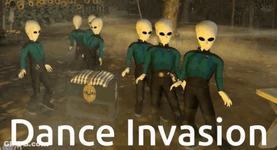Alien Dancing Cool Dance Invasion GIF