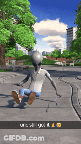 Alien Saying UNC Still Got It GIF