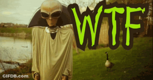 Alien Saying WTF GIF