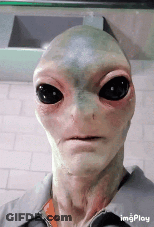 Alien Smile Wear Dentures No Teeth GIF