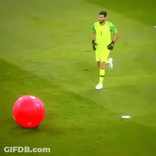 Alisson Becker Balloon Pop GIF