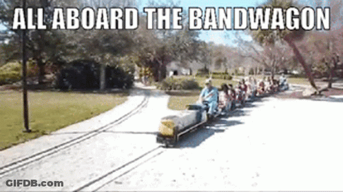 All Aboard The Bandwagon Train GIF