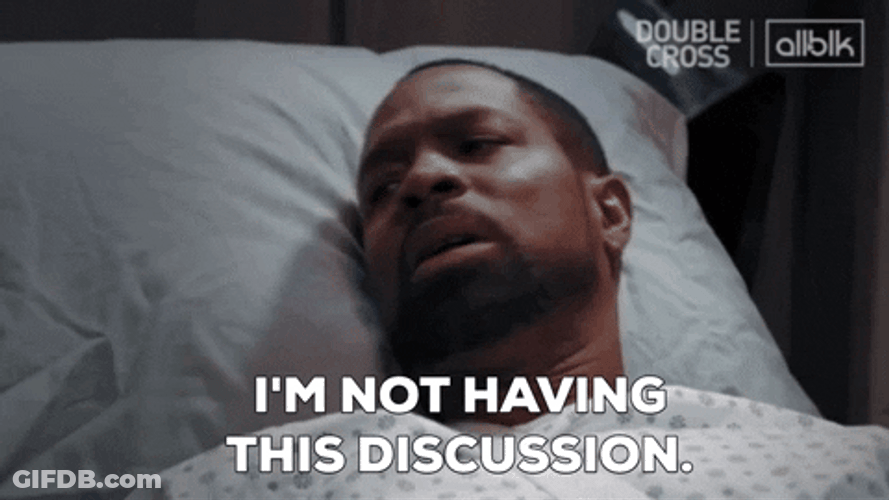All Black Closed Discussion GIF