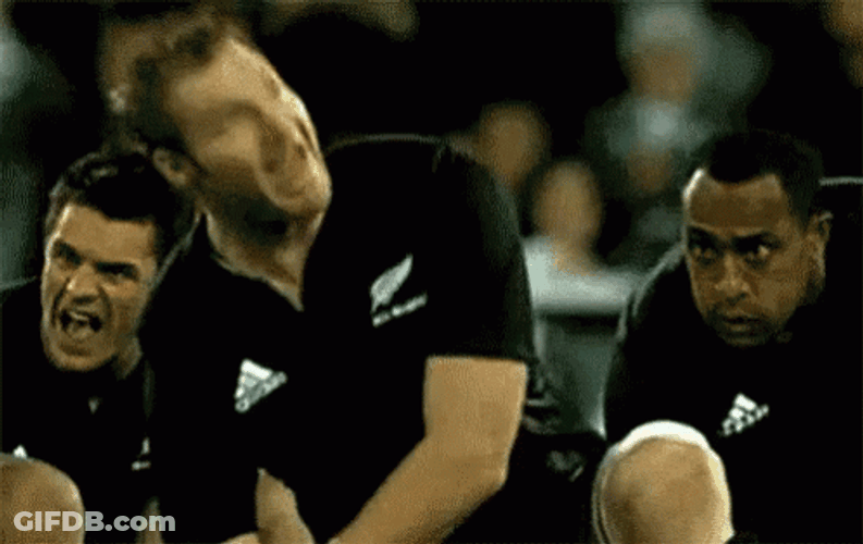 All Black Creepy Rugby Guys Expression GIF