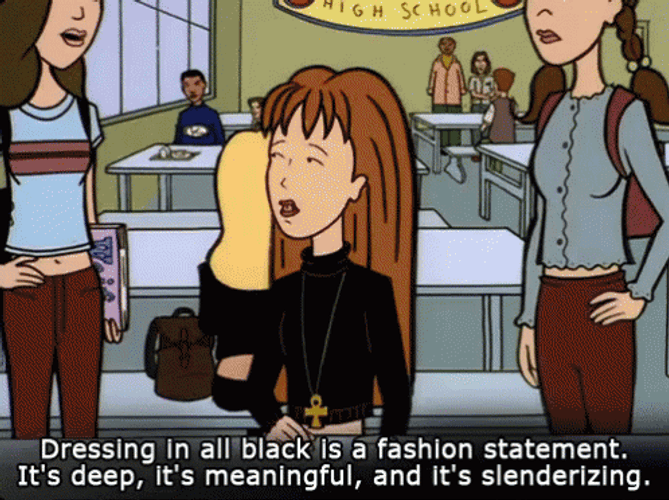 All Black Fashion Statement GIF