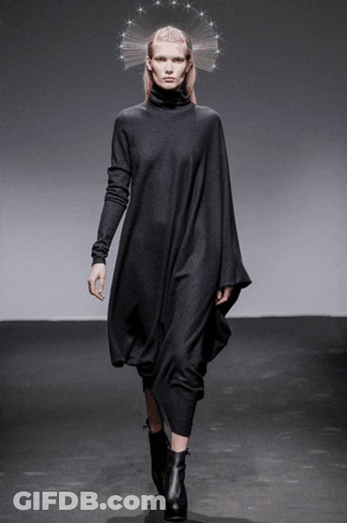 All Black Fashion Week Paris 2013 GIF