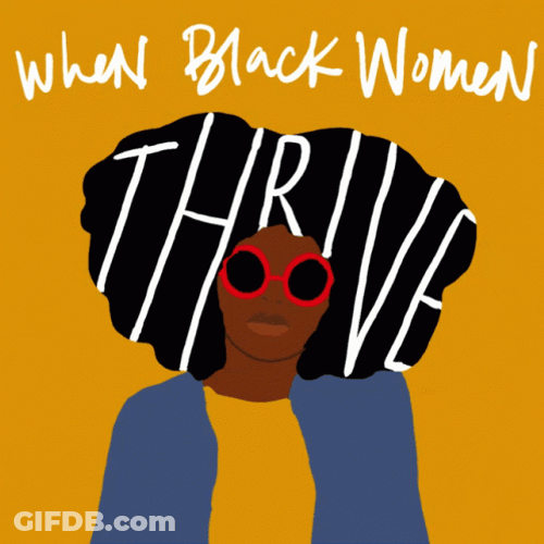 All Black Feministic Quote GIF