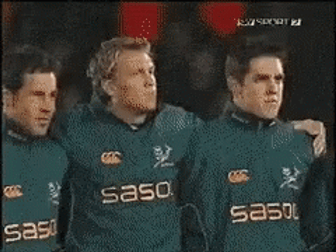 All Black Saso Haka Rugby Dance GIF