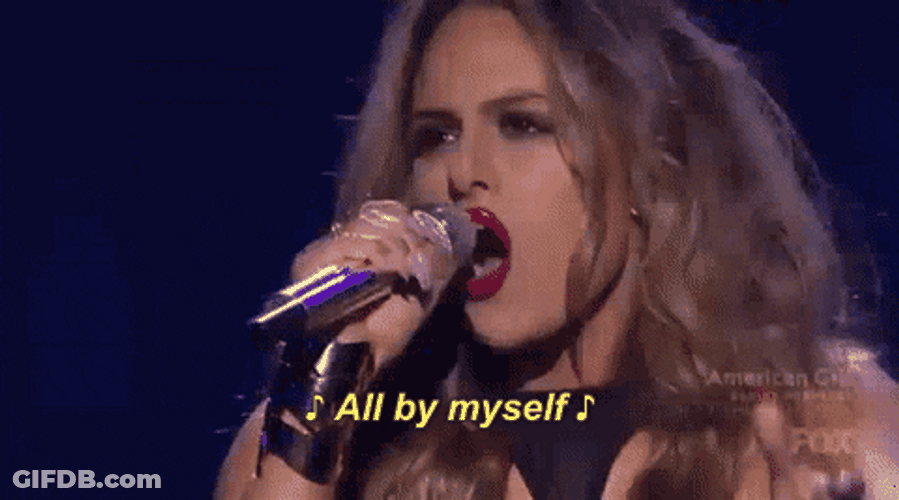 All By Myself American Grit Edition GIF