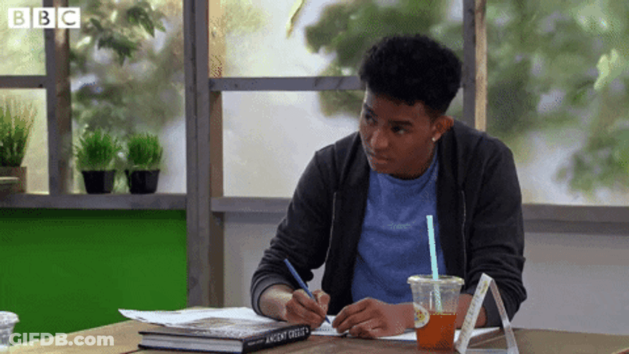All By Myself Taking Exam GIF
