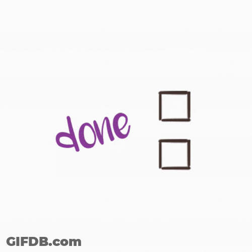All Done Checklist GIF