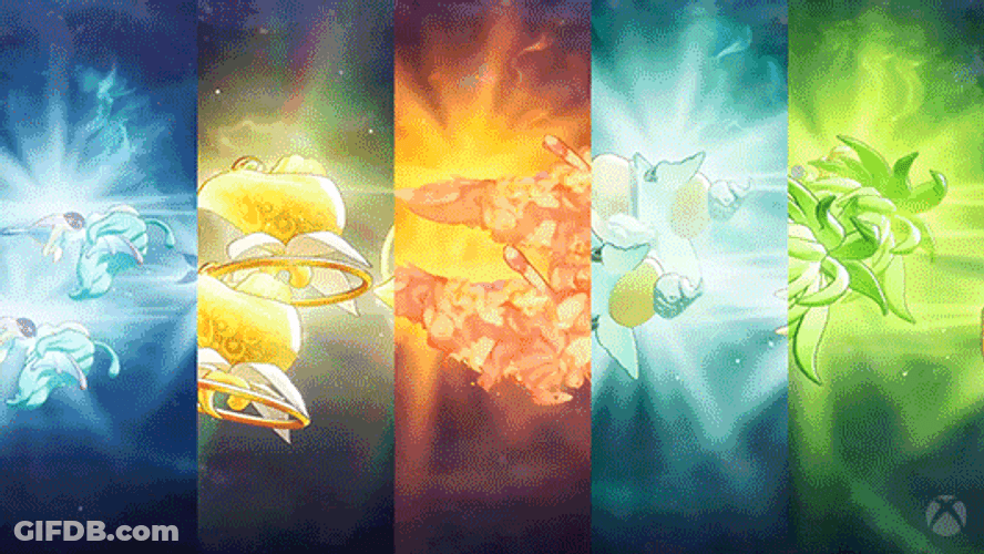 All Elemental Power Together GIF