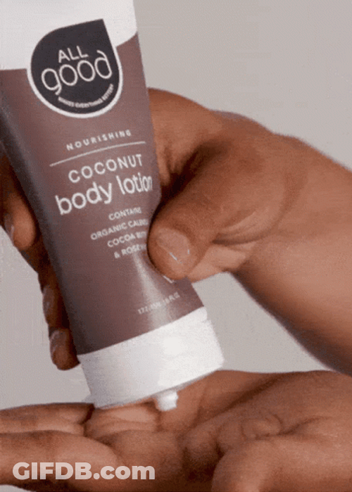 All Good Coconut Body Lotion GIF