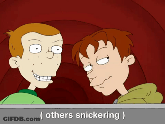 All Grown Up Sean And Justin Snickering GIF